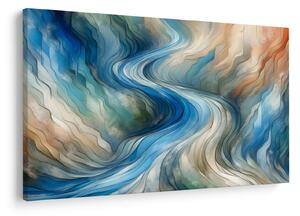 Kép - Absztrakt áramlat (90x60 cm)