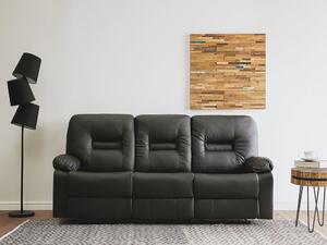 Kétszemélyes kanapé Barnet 2 (szintetikus bőr) (fekete). 1008548