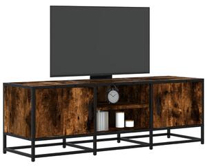 Füstös tölgy színű szerelt fa és fém TV-szekrény 120x35x41 cm