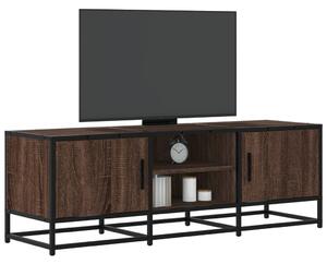Barna tölgy színű szerelt fa és fém TV-szekrény 120x35x41 cm