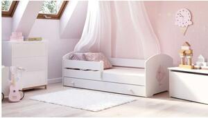 Kobi Luk Ifjúsági ágy matraccal és ágyneműtartóval 70x140cm - fehér - Többféle matricával