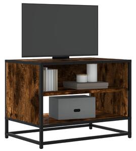 Füstös tölgy színű szerelt fa és fém TV-szekrény 61x40x46 cm