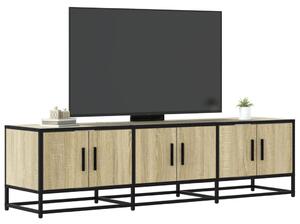 Sonoma tölgy színű szerelt fa és fém TV-szekrény 150x35x41 cm