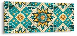 Kép - Türkiz minta (120x50 cm)