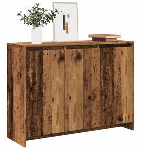 Antik fa színű szerelt fa tálalószekrény 102 x 33 x 75 cm