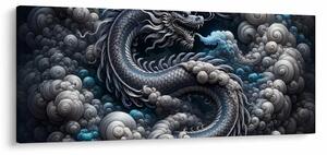Kép – Sárkány a füstben (120x50 cm)