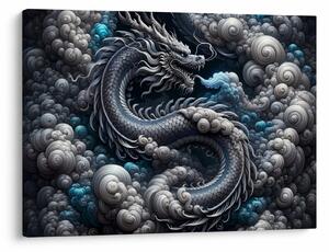 Kép – Sárkány a füstben (70x50 cm)