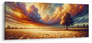 Kép – Fa a mezőn (120x50 cm)