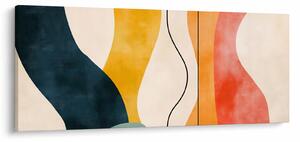 Kép - Minimalista színes illusztráció II. (120x50 cm)