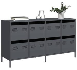 Antracit hidegen hengerelt acél tálalószekrény 135x39x73,5 cm