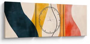 Kép - Minimalista színes illusztráció II. (órával) (90x30 cm)