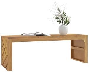 Tömör tíkfa dohányzóasztal 110x35x38 cm