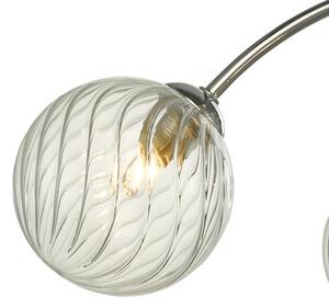 Dar lighting modern mennyezeti lámpa izzy csiszolt króm átlátszó darizz0450-03