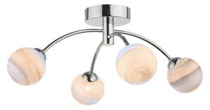 Dar lighting modern mennyezeti lámpa izzy csiszolt króm sokszínű darizz0450-07