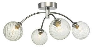 Dar lighting modern mennyezeti lámpa izzy csiszolt króm átlátszó darizz0450-03