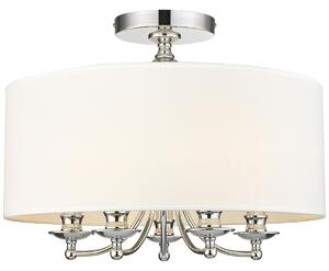 Cosmolight glamour modern mennyezeti lámpa abu dhabi fehér króm cosc05428ch-wh