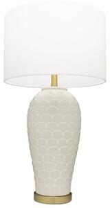Cosmolight modern asztali lámpa murcia fehér sárgaréz cost01033br-wh
