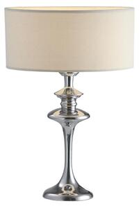 Cosmolight glamour klasszikus asztali lámpa abu dhabi fehér króm cost01413ch-wh