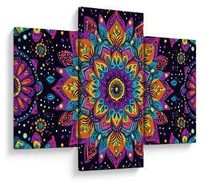 Kép - Kaleidoszkópos mandala (90x60 cm)