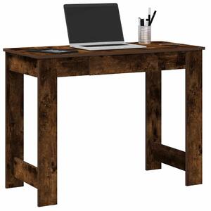 Füstös tölgy színű szerelt fa íróasztal 100x45x75 cm