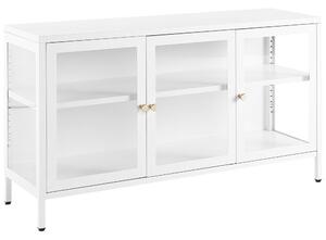 Vitrin NEWPORT 115 cm Fém Fehér