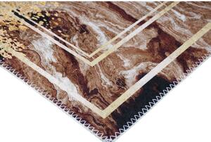 Barna-krémszínű mosható szőnyeg 80x150 cm – Vitaus