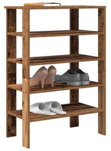 Antik fa szerelt fa cipőtartó 61x32x87,5 cm