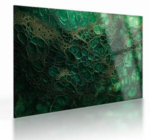 Üveg kép - Zöld mikroszkópos Üveg kép (70x50 cm)