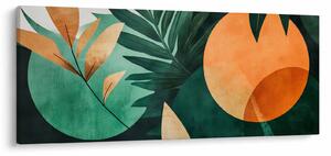 Kép - Geometrikus természeti minták (120x50 cm)