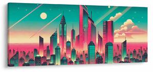 Kép – Nagyváros pop-art stílusban (120x50 cm)