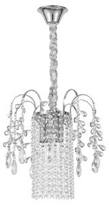 Kristály függőlámpa SWE089-CP 30cm CHROME