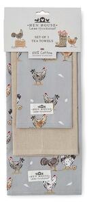 Pamut konyharuha szett 3 db-os 45x65 cm Hen House – Cooksmart ®