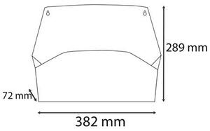 Fali rendszerező, 1 rekeszes, fekvő, 38,2x28,9x7,2 cm, EXACOMPTA Autentik, kékesszürke (EX61170D)