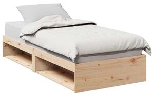 Tömör fenyőfa kanapéágy matrac nélkül 90 x 190 cm
