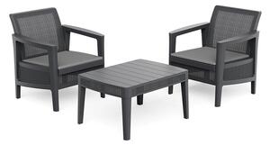 Atlas linea műanyag balkon szett párnával
