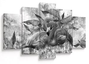 Kép - Flamingók graffiti (150x105 cm)