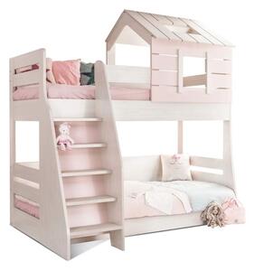 Caploonba My House Pink Emeletes Ágy (100x200 Cm-90x200 cm) (Balos)