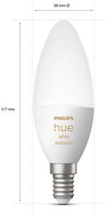 Bec LED inteligent Philips Hue B39, Bluetooth, E14, 5.2W (40W), 4
