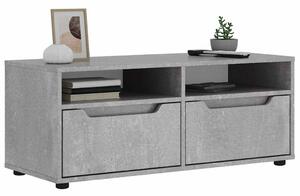 VISNES betonszürke szerelt fa TV-szekrény 100x40x38 cm