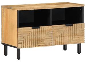 Barna tömör mangófa TV-szekrény 70x33x46 cm