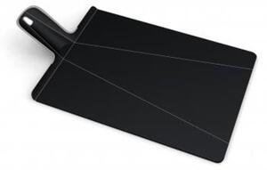 Chop2Pot Plus fekete összehajtható vágódeszka, hosszúság 48 cm - Joseph Joseph