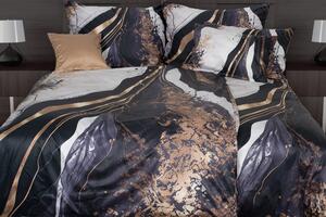 Glamonde luxus pamut szatén ágyneműhuzat Marmo cipzárral 200x200 cm