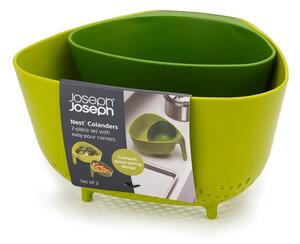 Colanders kompakt zöld tésztaszűrő - Joseph Joseph