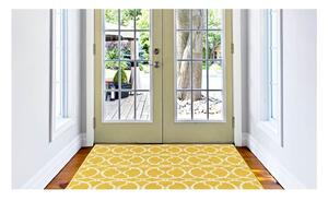 Interlaced sárga kültéri szőnyeg, 133 x 190 cm - Floorita