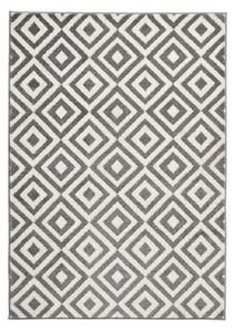 Matrix szürke-fehér szőnyeg, 120 x 170 cm - Think Rugs