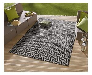 Karo fekete-fehér kültéri szőnyeg, 140 x 200 cm - NORTHRUGS