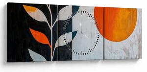 Kép - Növény és nap absztrakciója (órával) (90x30 cm)