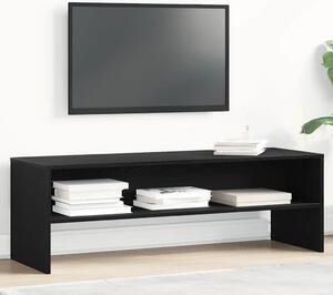 Fekete tölgy színű szerelt fa TV-szekrény 120 x 40 x 40 cm