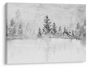 Kép - Szarvas a tónál (70x50 cm)