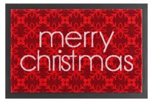 Merry Christmas piros lábtörlő, 40 x 60 cm - Hanse Home